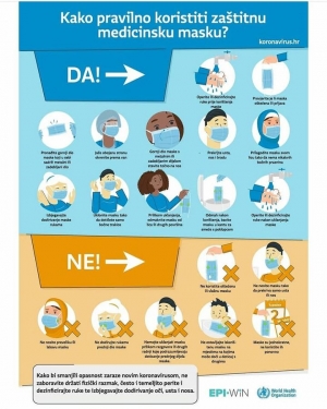 Pravilno kori&scaron;tenje za&scaron;titnih maski